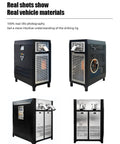 Heavy Duty Commercial Dry Ice Pellet Machine Automatic CO2 Granulator For Pro Workshop Blasting And Mold Repair side and front views.