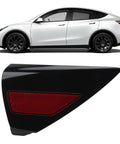 Right Quarter Panel Reflector Port Cover And Rear Motor Lid Door Replacement Fits 2020 2022 Electric Charging Port side view and detail