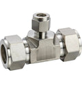 Top Tier 316L Stainless Steel Pneumatic Fitting Kit Features Quick Swap Union Tee valve with two ends for smooth airline plumbing.