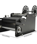No Sweat Semi Automatic Label Applicator For Breweries And Food Shops showing a black handheld dispenser, 57cm wide.