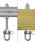 Rugged Heavy Duty Swing Mount Hardware Handles Insane Loads Without Playing Around For Porch Swings Yoga Hammocks And Punching Bags On Wood Or Steel Beams showing metal and wood beam connections.