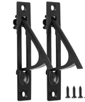 Two Pack Recessed Pocket Door Edge Pull Handles In Matte Black For Flush Mount Pocket Sliding Doors Crafted From 304 Stainless Steel