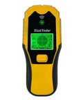 Fafeicy 5 in 1 Stud Finder Wall Scanner LCD Display Audio Alarm with Metal Wood AC Wire Detection for Joist Center Location (Yellow) front view
