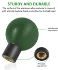Versatile One Inch Ball Head With One Fourth Twenty Female Thread For RAM B Size Mounts 25mm Precision Ball Fits RAM B Size Double Socket Arms And All One Inch Mount Systems Textured Surface For Quick Secure Camera Rig Setup, green aluminum alloy ball head
