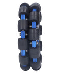 5 Inch Omnidirectional Robot Wheel With 127mm Aluminum Hub And Silicone Rollers, Low Vibration Mecanum Wheel For DIY Robots, Toy Cars, And AGVs, Two Wheel Combination Set, side view.