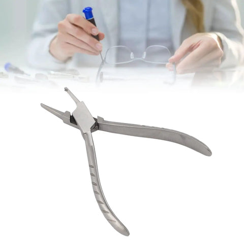 Stainless Steel Nose Pad Pliers For Eyeglasses, Ergonomic Handle, Pro Grade Eyewear Repair Tool To Adjust Screws And Replace Nose Pads.