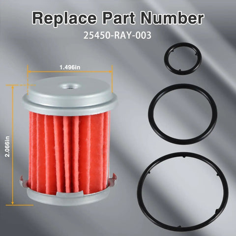 Auto Transmission Filter With O Ring And Transmission Oil Cooler O Rings Replacement 25450 P4V 013 Drop In Fit