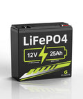 12V 25Ah LiFePO4 Deep Cycle Battery For Scooter RV And Outdoor Camping Replacement For Lead Acid With Higher Energy Density