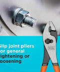 8 inch slip joint pliers from 4 Piece Pliers Set With 8 Inch Slip Joint Pliers 7 Inch Linesman Pliers And 6 Inch Needle Nose Pliers Versatile Hand Tool Kit For DIY Projects Electronics Wiring And Home Improvement