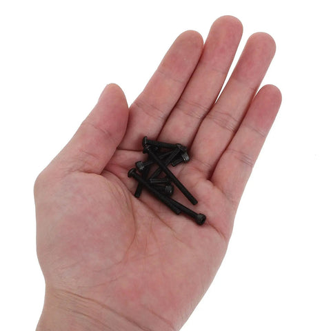 Hand holding 1600 Piece Carbon Steel Socket Head Cap Screw Set Black Oxide Metric Hex Allen Bolts With Flat Washers For DIY Projects