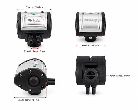 Cow Pulsator Vacuum Regulator Kit For Milking Machines With Repair Kit Sixty Pulses Per Minute And Sixty To Forty Pulsation Ratio shown from four angles