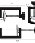 8 Piece Metal C Clamps Set 2 Inch Heavy Duty G Clamps For Woodworking And DIY Projects Sturdy Steel Construction, 2-inch clamp shown