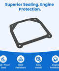 Two Pack High Heat Valve Cover Gasket For Kohler 7000 Series Engines Non Asbestos Durable Flexible Seal Replacement For Lawn Mowers Easy Install And Long Lasting Performance, gasket shown