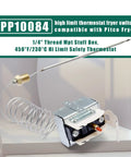 High Limit Fryer Thermostat Switch 450F 230C With One Quarter Inch Thread Male Port Compatible With Pitco Fryers and VF35 SG14 SG18