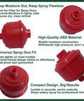Six Pack Disposable Mini Air Water Filters For Spray Guns With One Quarter Inch Threads ABS Material Moisture Trap