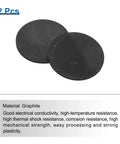 Round Graphite Block Disk Ingot Pro Grade Graphite Electrode Plate Sheet 100 By 5 Millimeter, Pack Of Two