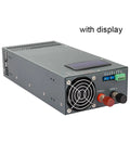 2000W Adjustable CC CV Switching Power Supply With Wide Voltage Range From 12V To 110V 0 To 150A Display Powerhouse Bench Power Supply For Electronics DIY And Workshop, angled view with display