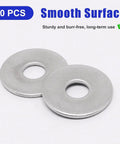 M8 X 24mm Fender Washers 304 Stainless Steel Large Flat Washers 2mm Thick For Screws And Bolts Rust Resistant Heavy Duty Hardware Pack Of 50