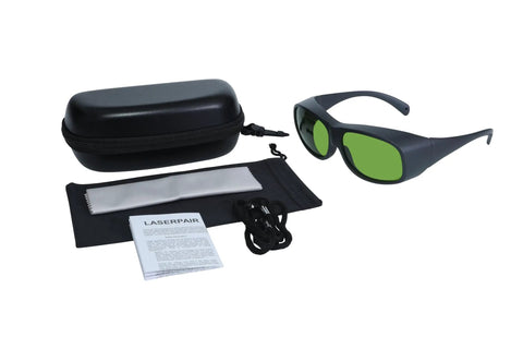 Top Shelf 800 To 1100Nm Laser Safety Goggles Built Damn Tough For Diode And Nd Yag Jobs with carrying case and cleaning cloth