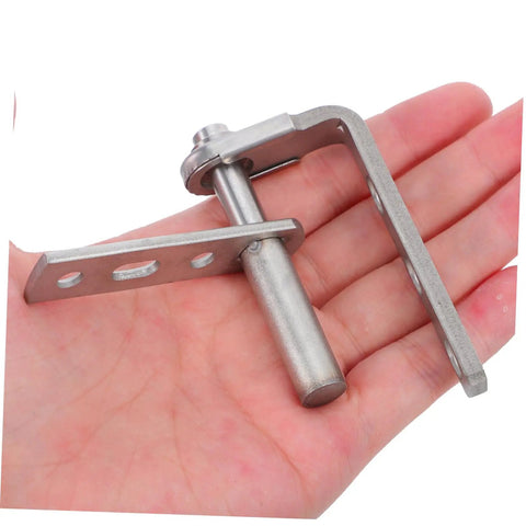 Stainless Steel Self Closing Door Hinge For Cabinets And Wood Doors With Dual Swing Operation Heavy Duty Build No Fuss Install Ideal For Cafe And Bar Doors, shown in hand