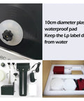 10cm plastic waterproof pad for LP label protection, part of Straight Fire Vinyl Record Washer and Ultrasonic Cleaner.