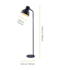 Tall Matte Black Modern Floor Lamp With Adjustable Shade For Living Room And Office 71 Inch Standing Light For Reading