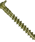 Pro Grade Heavy Duty Number 14 By 1 Inch Construction Lag Screws in bronze finish with modified truss washer head.
