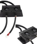 Underwater Beast Thruster With Cooling Fan 12 To 24V For Kayaks And Boats, waterproof motor, dual fan setup visible.