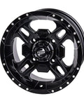 Beartooth Wheel 12x7 Matte Black 4 By 156 Bolt Pattern For Polaris RZR 900 Trail Ultimate 2021 2022 2023 2024 2025 Cast Aluminum Wheel