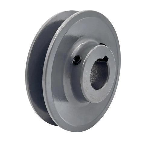 Cast Iron V Belt Pulley Built Tough, 1 Inch Bore, 3.95 Inch Outer Diameter, 1 Groove For A AX B BX 4L 5L Belts, Motor Pulley Sprocket