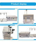 Pro Grade Automatic Liquid Filling Machine Double Head Stainless Steel Bottle Dispenser with digital console and dual nozzles.