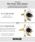 Avid Rite-Temp Valve Trim With Push Button Diverter And Lever Handle, Shower Faucet Valve system options for different applications.