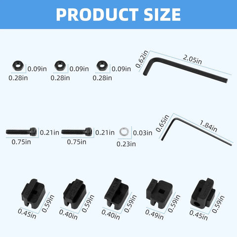 Heavy Duty Aftermarket Tactical Flashlight Key Kit With 10 Sets Fit Keys Secure For Rail Mods P320 Weaver Systems Keeps Rig Locked With High Grade Wrenches Perfect For Gun Owners Performing Pro Daily Ops At Any Time Of Day Or Night. Size chart with keys and wrenches