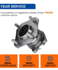 2 Pack Wheel Hub And Bearing Assembly 512384 For Nissan Sentra 2007 2012 2.0L L4 Rear With 4 Wheel ABS steel build