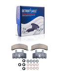 Front Brake Kit For 6 Lug GM Trucks And SUVs With Drilled And Slotted Rotors And Ceramic Pads Fits Chevy GMC K1500 Suburban Box