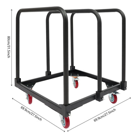 Heavy Duty 3 Pole Panel Cart With 200 Lbs Capacity Folding Table Truck And Locking Swivel Wheels For Plywood Lumber Mattress Moving Badass Strength And Smooth Roll