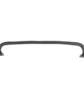 Nine Inch Center To Center Modern Texture Cabinet Handle Pull In Solid Cast Iron With Rust Resistant Black Powder Coat Finish.