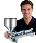 No Sweat Precision Filling With This Semi Automatic Horizontal Paste Liquid Filling Machine, featuring stainless steel parts and control features.