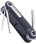 8 In 1 Folding Hex Key Set With Non Slip Rubber Grip Portable Pocket Allen Wrench Kit For Bikes And Projects Includes Metric 1.5mm To 8mm Sizes