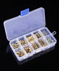 Pro Grade M3 Brass Standoff Spacer Kit With Hex Screws And Nuts For PCB And Motherboard Projects Durable Brass And Stainless Steel Fasteners 6Mm 10Mm 15Mm 20Mm Assortment For Electronics DIY, open organizer box