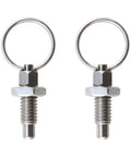 Heavy Duty M6 Stainless Steel Spring Indexing Plunger With Pull Ring Quick Release for secure workshop applications.