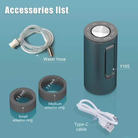 Accessories of Foldable Water Dispenser Pump For 5 Gallon Bottles, Portable USB C Electric Submersible Jug Pump For Camping And Home Office