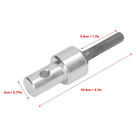 Turn Your Drill Into A Ground Auger Pro With This Heavy Duty Carbon Steel Keyless Chuck Adapter for impact drivers, 104mm long