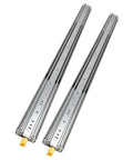 Heavy Duty Side Mount Drawer Slides With Secure Locking Feature 76 Inch full extension metal cabinet runners for RV and shop organization.