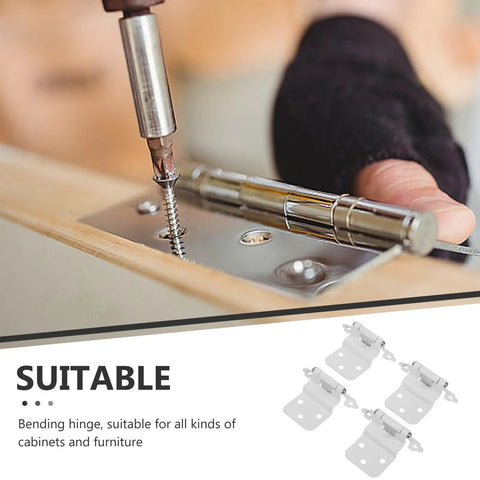 Installing a self closing cabinet hinge with spring for kitchen cabinets, white powder coated iron, soft close damper, durable four pieces.