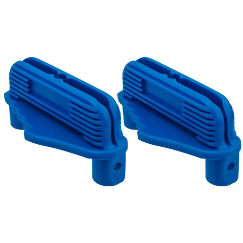 Heavy Duty Two Piece Center Scriber Set With Dead On Marking And Offset Position Gauge For Woodworking And Carpentry Fits Standard Pencils Features Eight Imperial Sizes Plus Built In Magnet For Reliable Shop Work blue ABS gauge set