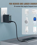 12 Pack Loose Outlet Fix With Plug Tightener Inserts, Rock Solid Socket Stabilizer For Wiggly Plugs, charger in outlet with cable.