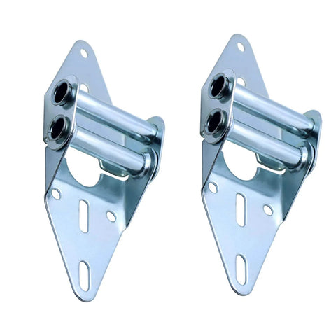 Image of 2 Pack Garage Door Hinges With Galvanized Finish Heavy Duty 14 Gauge Steel For Residential And Light Commercial Replacement.