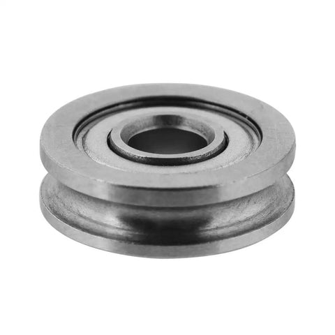 Rock Solid Hella Durable U Pulley Rail Ball Bearing Set For 3D Printer Extruder Metal U604ZZ Replacement Parts smooth steel bearing close-up