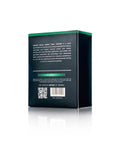 Back view of Armour Detail Supply Trim+ exterior plastics restorer box, dark navy with green top, Amazon brand, 50 ml